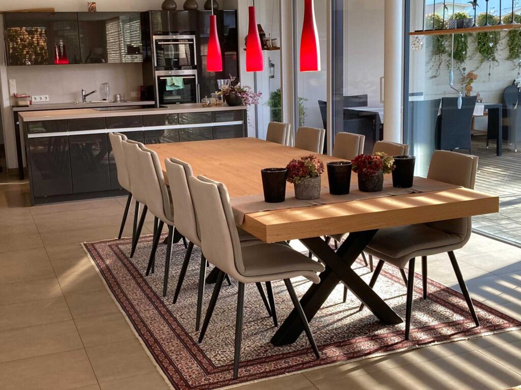 Speisezimmer | Polsterstuhl | Eichentisch | Wohnkueche | Der Moser. Der Tischler. Kundl, Tirol