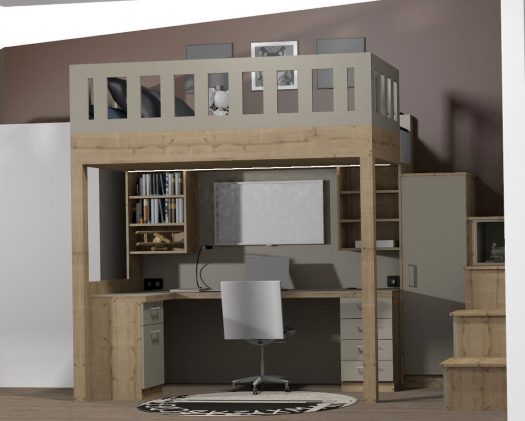 visualisierung-planung-3d Projekt Um- Ausbau | Kinderzimmer | Planung | 3D-Visualisierung | Der Moser. Der Tischler. Kundl, Tirol