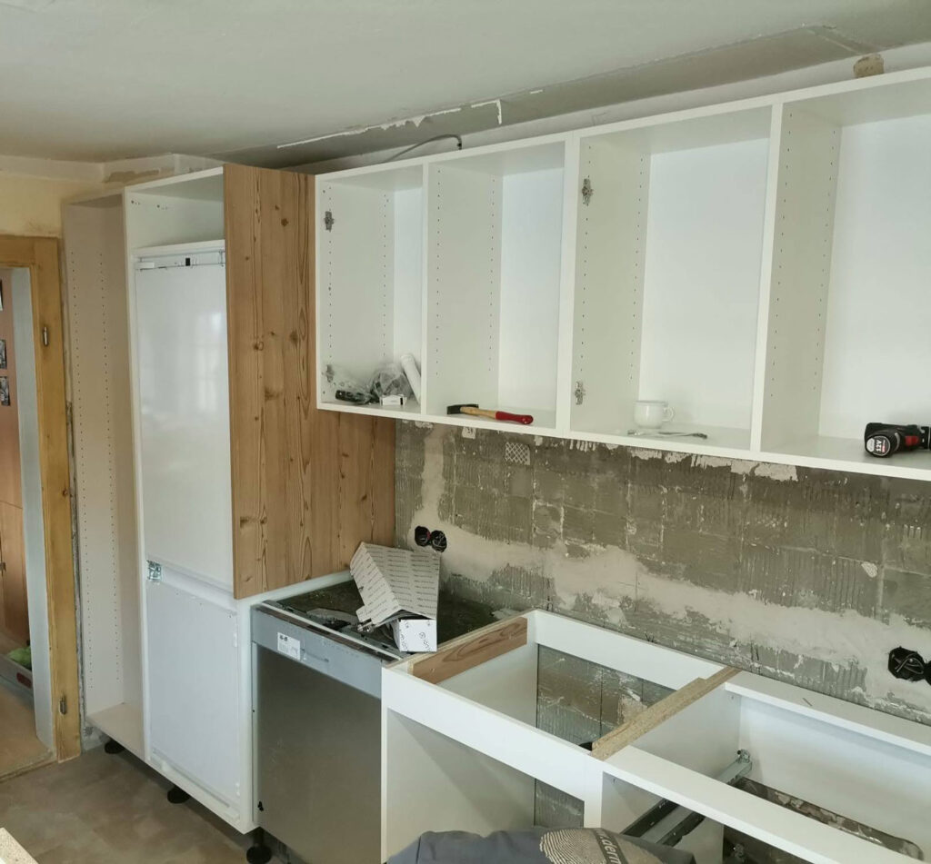 kueche-baustelle02 Projekt Küche Altbau | Baustelle | Möbel | Der Moser. Der Tischler. Kundl, Tirol