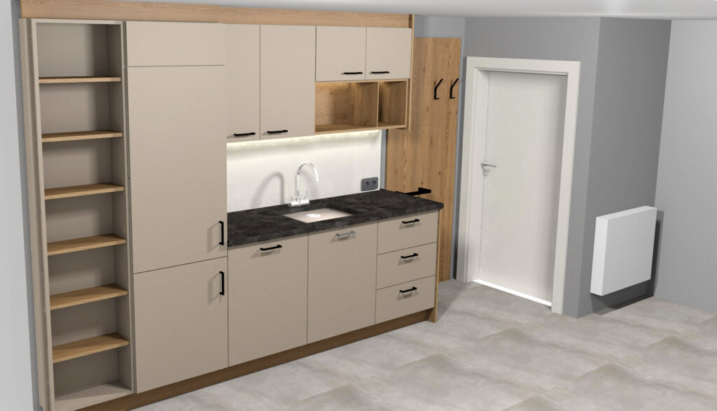 kueche-kochbereich Projekt Küchenmöbel | Planung | Spülbereich und Bevorratung | Der Moser. Der Tischler. Kundl, Tirol