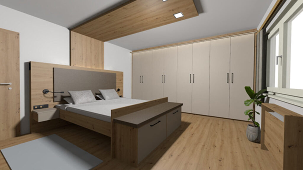 planung02 Schlafzimmer | Renovierung | Planung | Der Moser. Der Tischler.