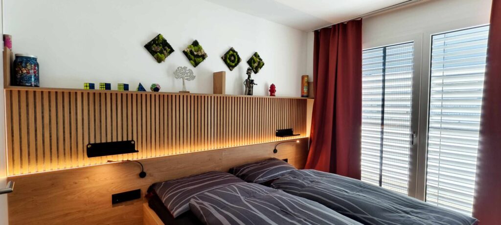 Schlafzimmer | Renovierung | Beleuchtung | Der Moser. Der Tischler.
