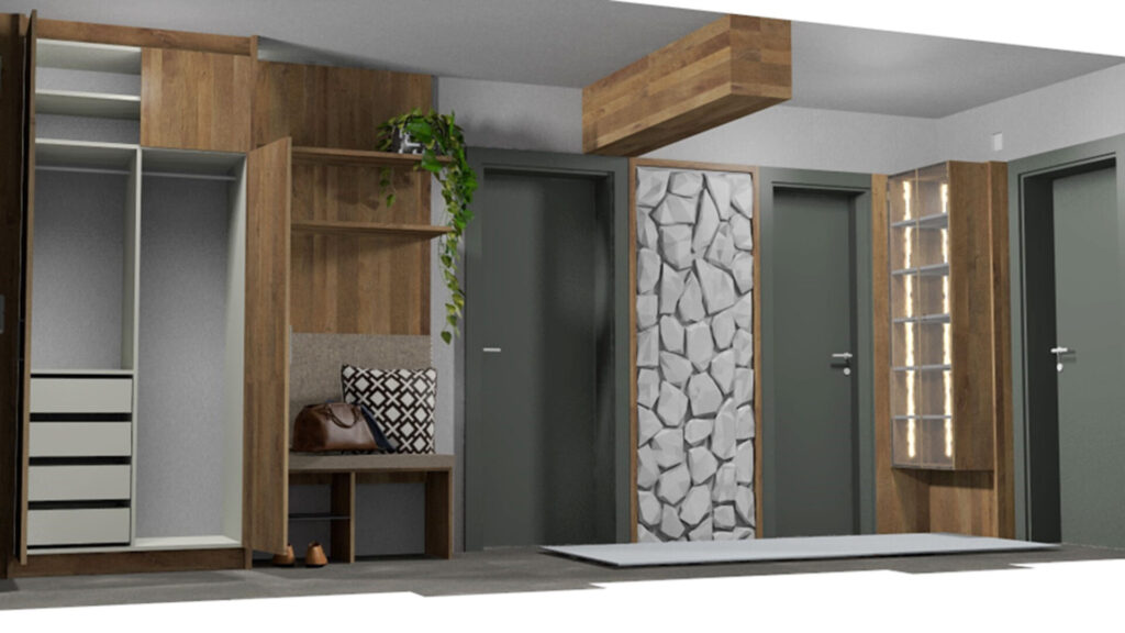 planung Garderobe | Renovierung | Visualisierung | Planung | Der Moser. Der Tischler.